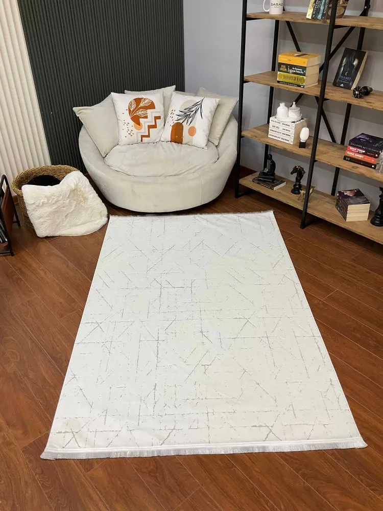 Tepih u beloj boji Verona Bambu 100 x 200 (514SRZ2019)