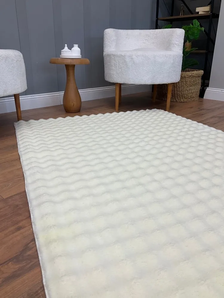 Tepih u krem boji Puffy Bubble 100 x 200 (514SRZ1648)