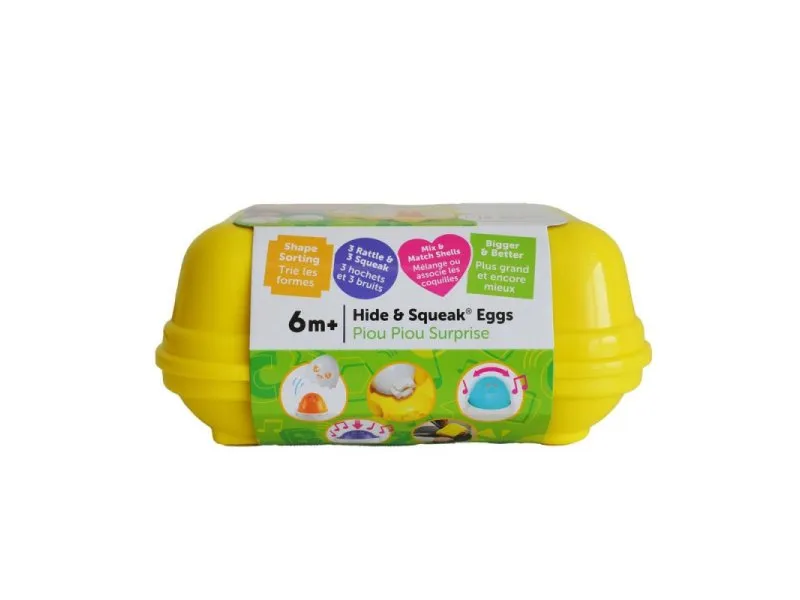 TOMY HIDE AND SQUEAK EGGS