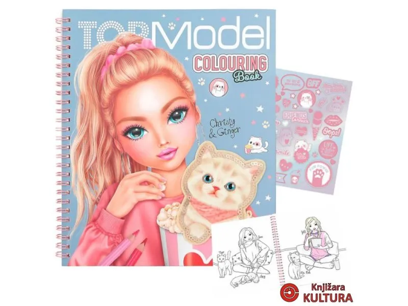 TOP MODEL KREATIVNA BOJANKA SA STIKERIMA