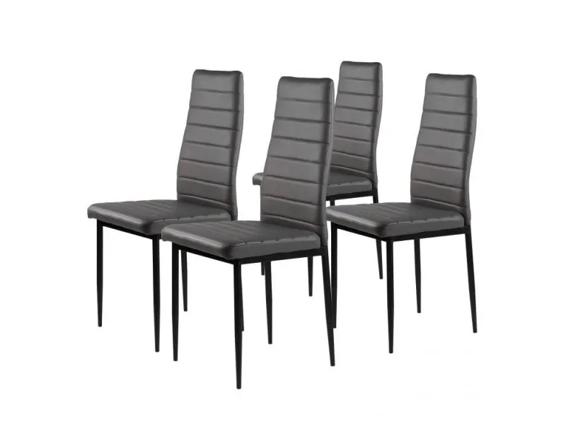 Trpezarijske stolice set 4 kom Tami Dark Gray