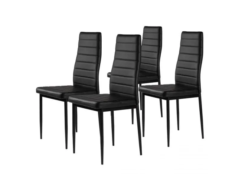 Trpezarijske stolice set 4 kom Tami Full Black