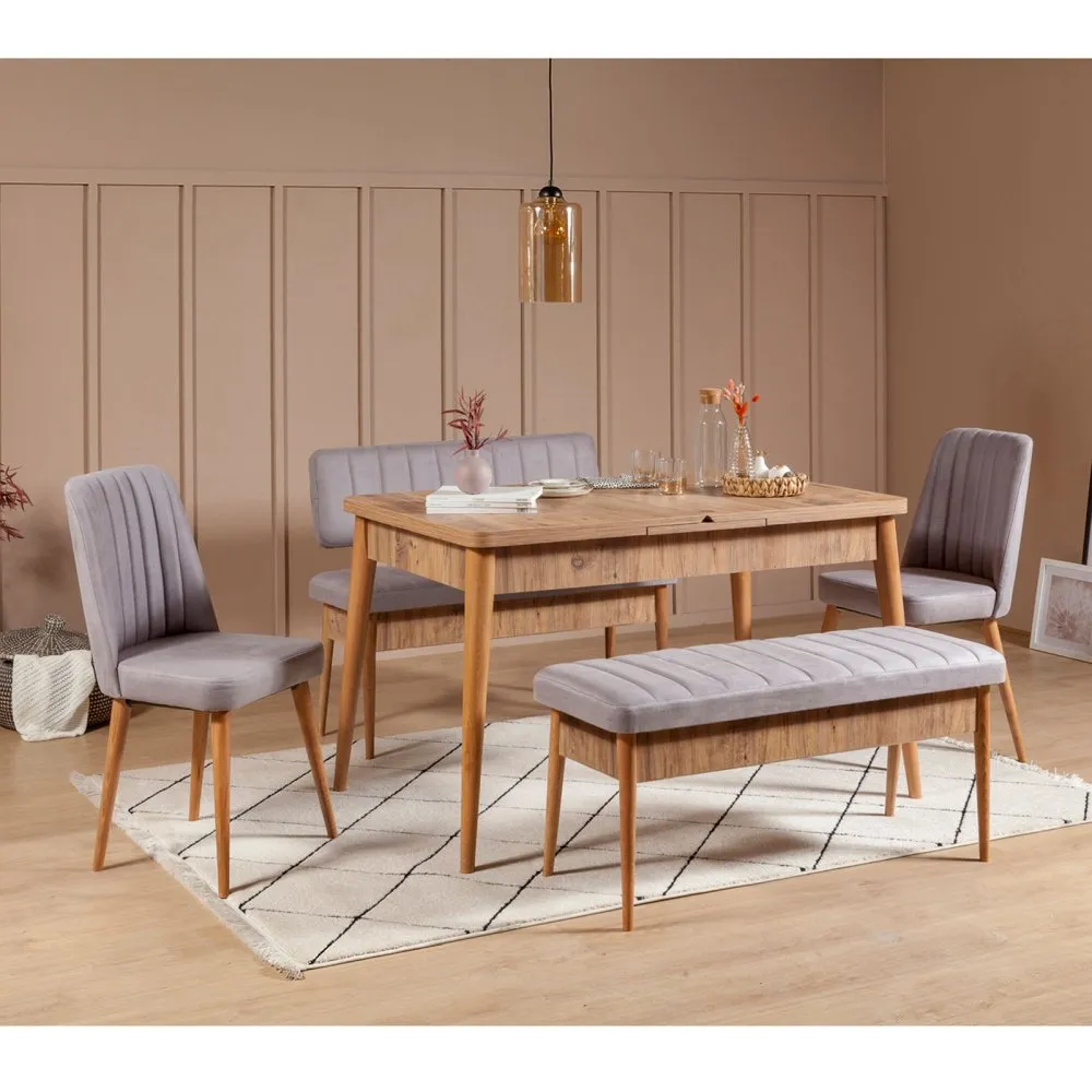 Trpezarijski set Vina Atlantic Soho Grey