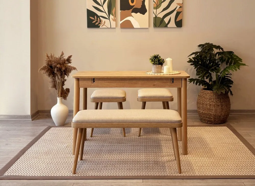 Trpezarijski set Vina Mini 04 1005 Oak Cream