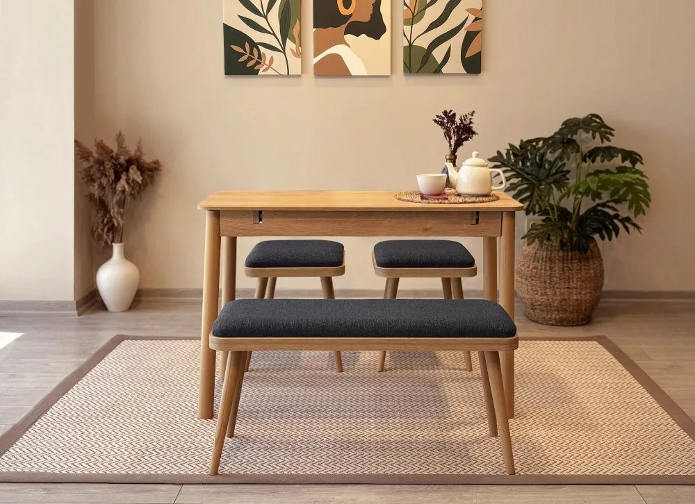 Trpezarijski set Vina Mini 04 1053 Oak Anthracite