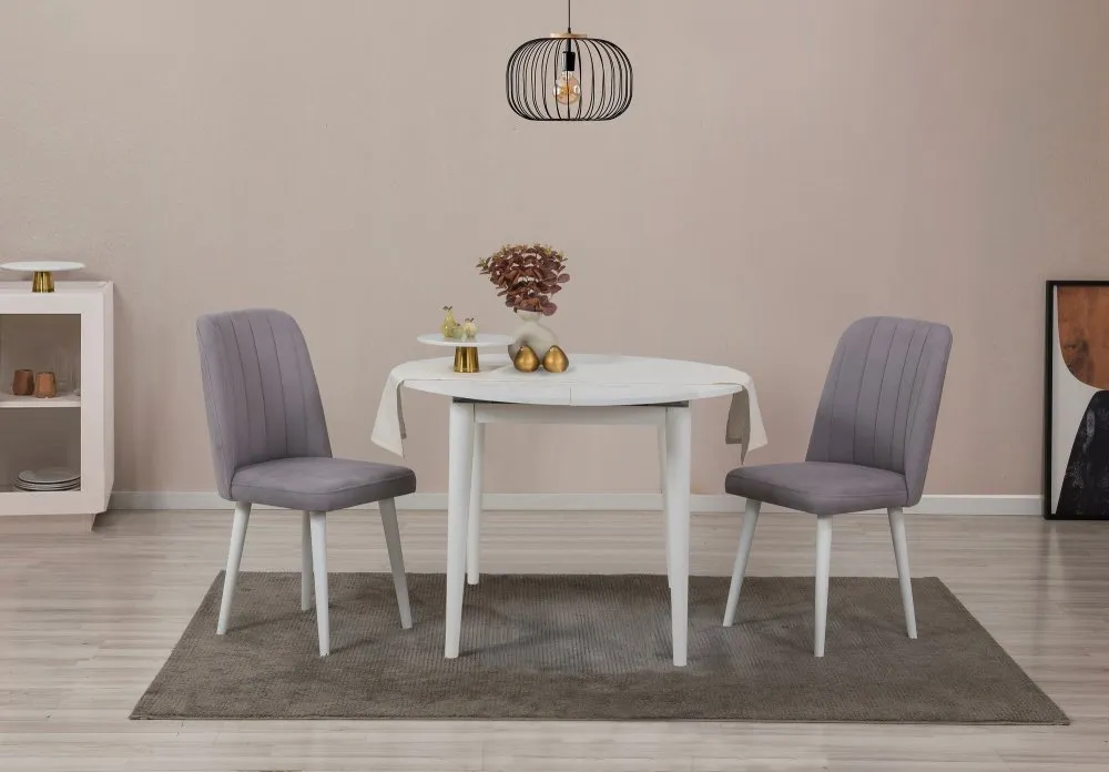 Trpezarijski sto i stolice Vina 0701 - White Grey