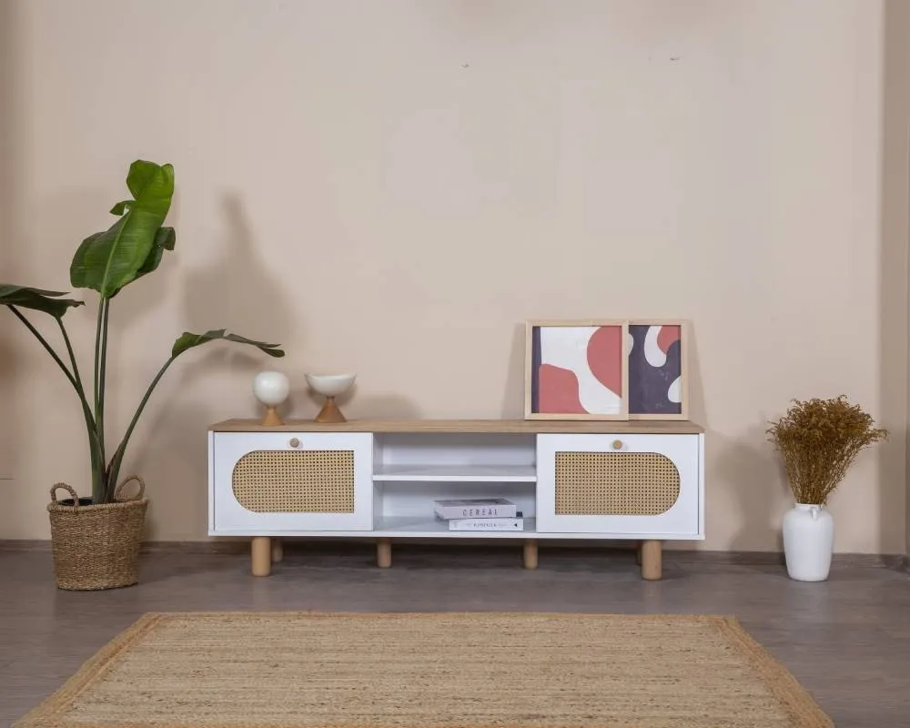 TV polica Bohem White Oak