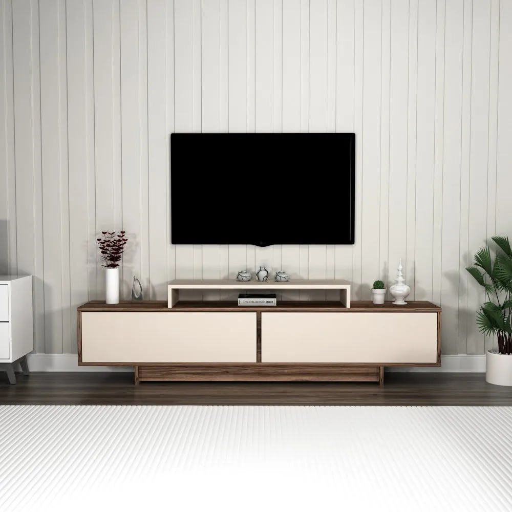 TV polica Grasyas Light Walnut Beige