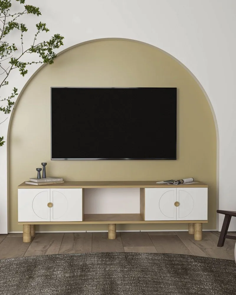 TV polica Inci Bohem Sapphıre Oak White