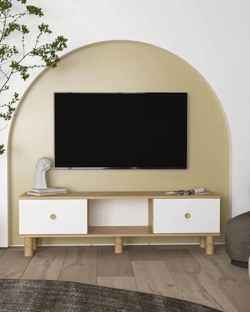 TV polica Mono Sapphıre Oak White
