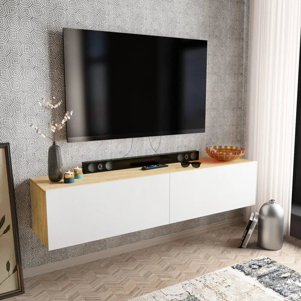 TV polica Poling White Sapphire