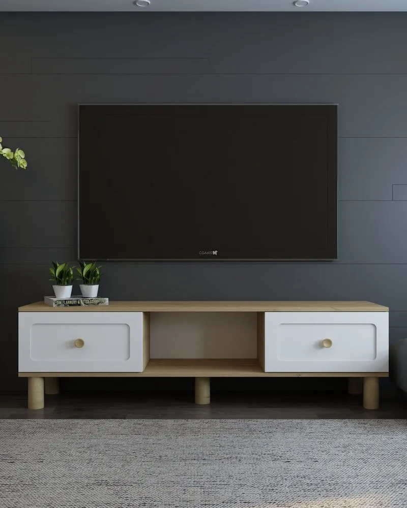 TV polica Rosalinda Bohem Sapphıre Oak White