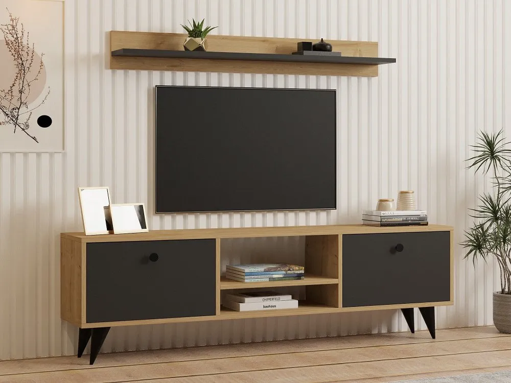 TV polica Sliva Sapphire Anthracite