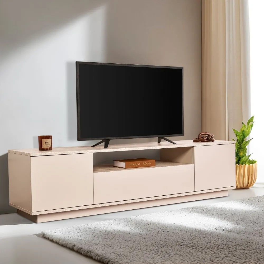 TV polica Veramont Mink Travertine