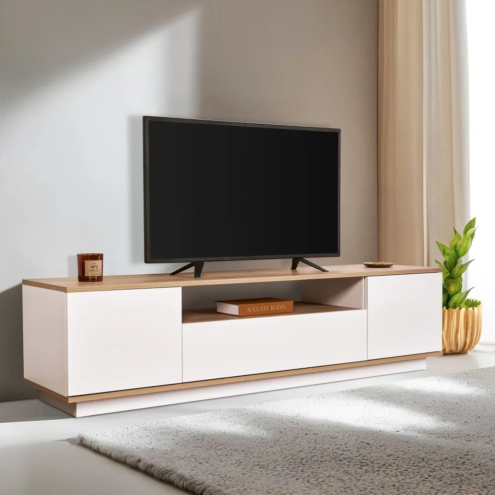 TV polica Veramont White Cadiz Oak