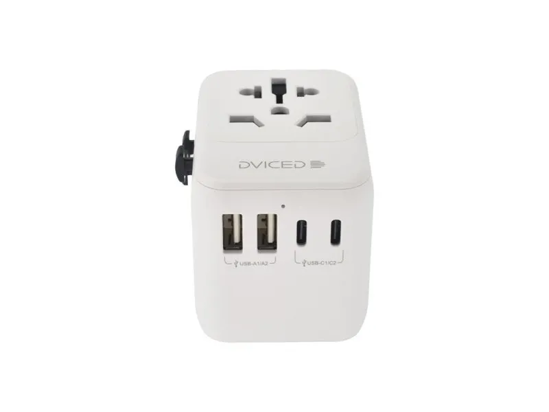 Universal travel adapter 28W - White