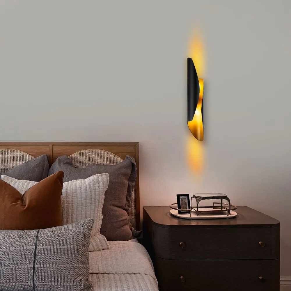 Vall Lamp zidna crna lampa Flare 15356