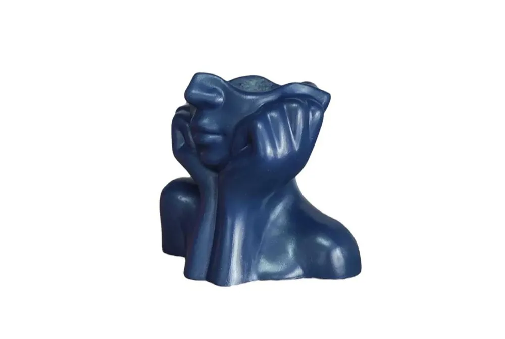 Vaza Iskandinav Layd Indigo Blue