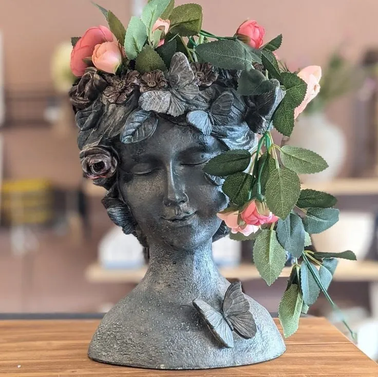 Vaza Kelebek Antique Grey