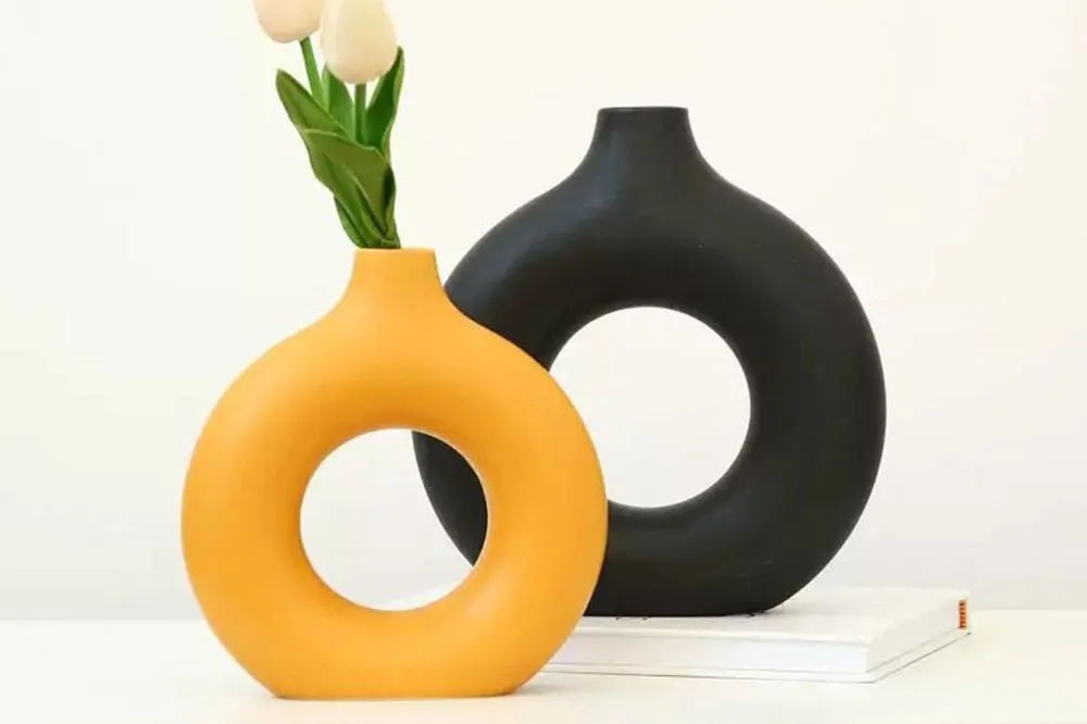Vaza set Iskandinav Halka Black Orange