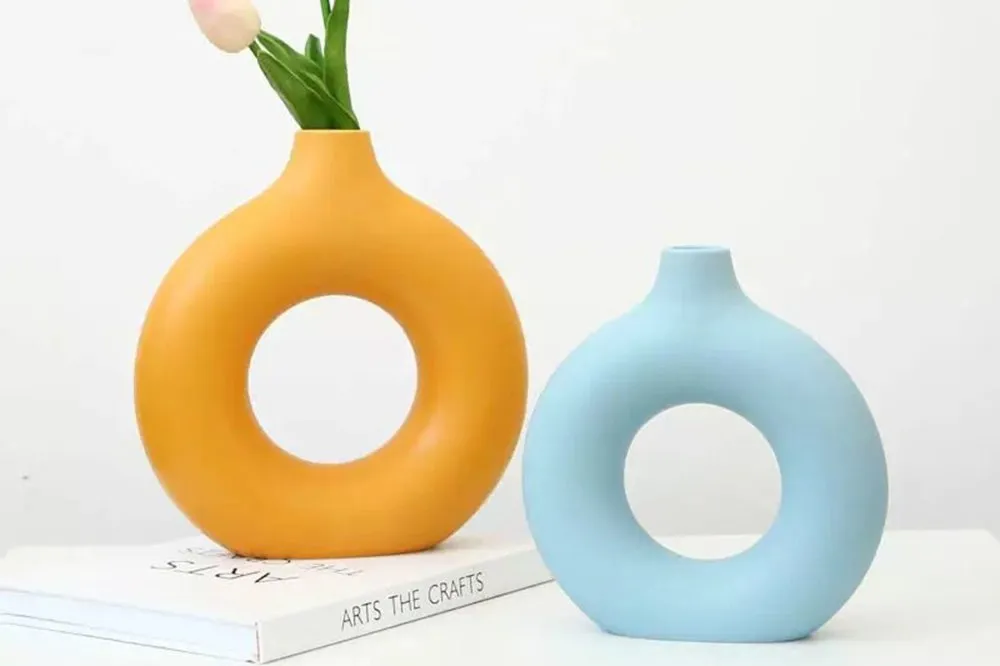 Vaza set Iskandinav Halka Blue Orange