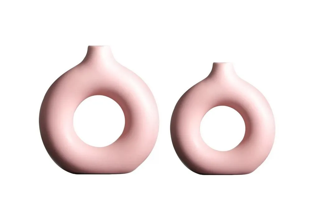 Vaza set Iskandinav Halka Pink