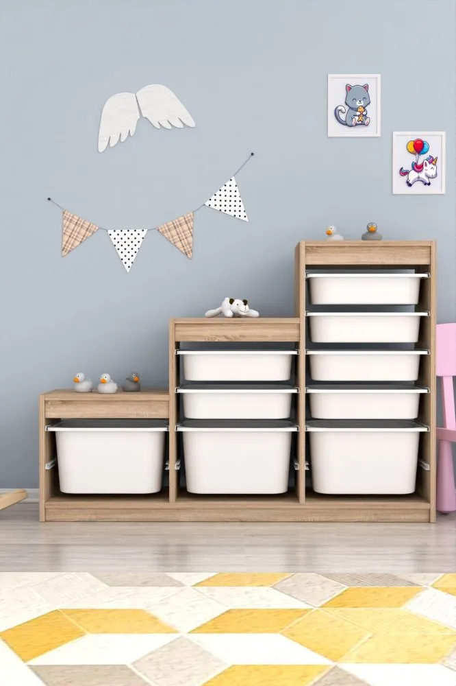 Višenamenska komoda Swiss Sonomo White