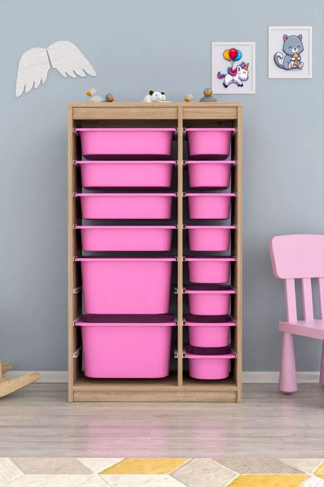 Višenamenska polica Montana Xs 2D4N8U Sonomo Pink