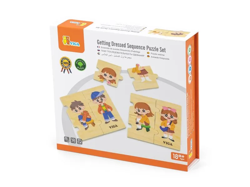 Viga puzzle oblačanje - redosled koraka