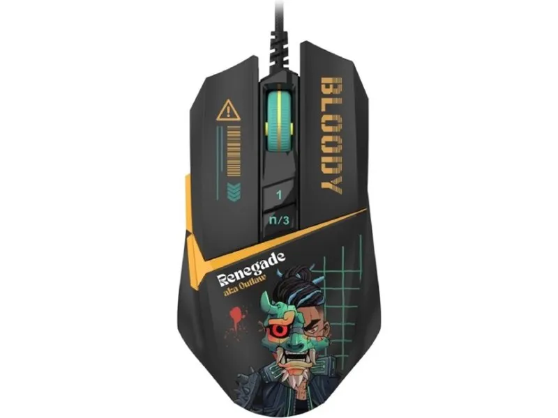 W63 Max Bloody RGB Gaming Renegade Midnight miš