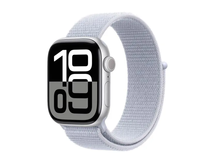 Watch S10 GPS 42mm Silver Alu Case with Blue Cloud Sport Loop (mwwd3qv/a)