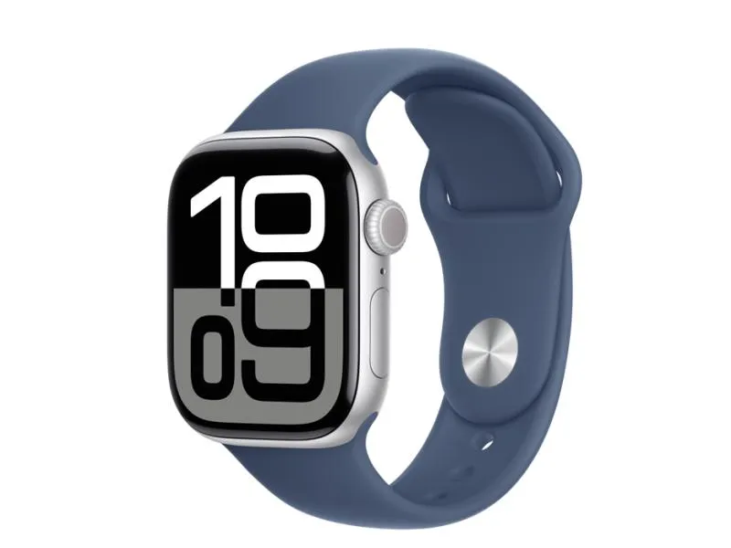 Watch S10 GPS 42mm Silver Alu Case with Denim Sport Band - M/L (mwwc3qv/a)