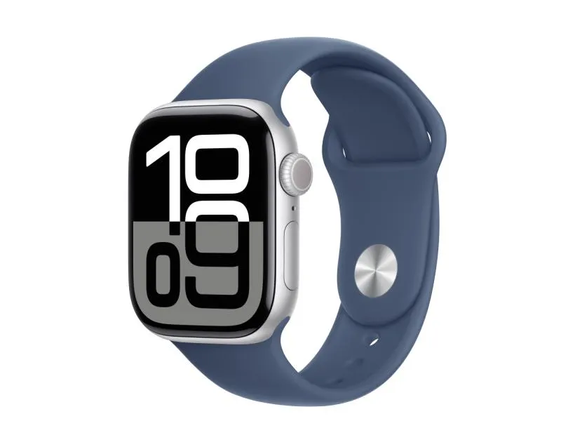 Watch S10 GPS 42mm Silver Alu Case with Denim Sport Band - S/M (mwwa3qv/a)