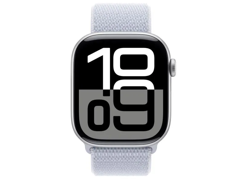 Watch S10 GPS 46mm Silver Alu Case with Blue Cloud Sport Loop (mwwn3qv/a)