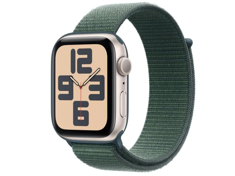 Watch SE2 v3 GPS 44mm Starlight Alu Case with Lake Green Sport Loop (mxew3qv/a)