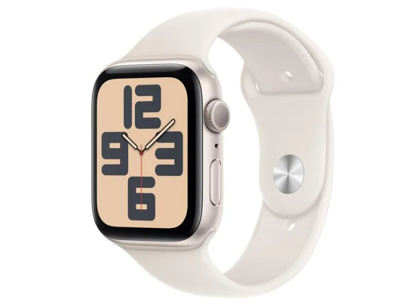 Watch SE2 v3 GPS 44mm Starlight Alu Case with Starlight Sport Band - M/L (mxev3qv/a)