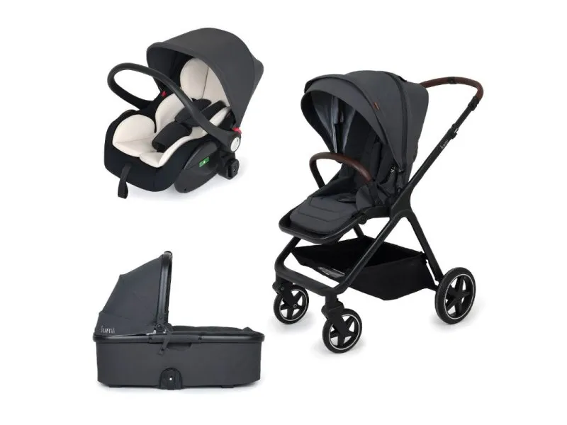 X05 Bebi kolica LUMI 3U1, Siva