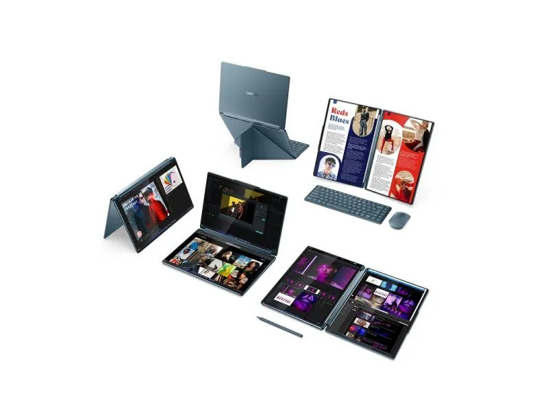 Yoga Book 9 14IAH10 (Tidal Teal) 2.8K OLED Touch, Ultra 7 255H, 32GB, 1TB SSD, Win 11 Pro (83KJ000RRM)