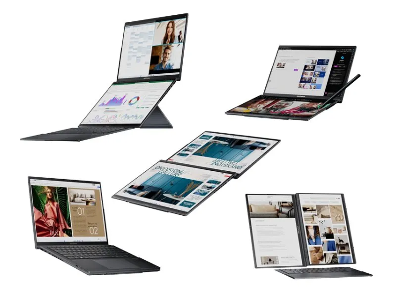 Zenbook 14 DUO OLED UX8406CA-PZ042X (14 inca Touch 3K OLED, Ultra 9 285H, 32GB, SSD 2TB, Win11 Pro)