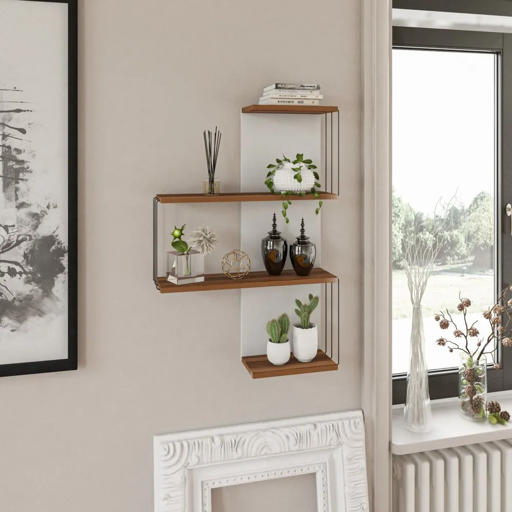 Zidna polica Cambel Walnut