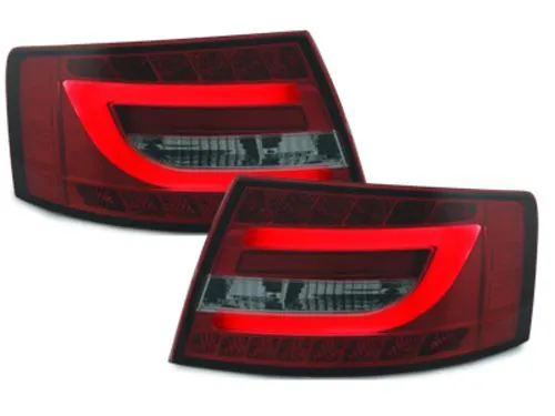 Kristalna LED štop svetla AUDI A6 4F (2004-2008) - Light-bar dizajn zatamnjena - PROSET VTT doo