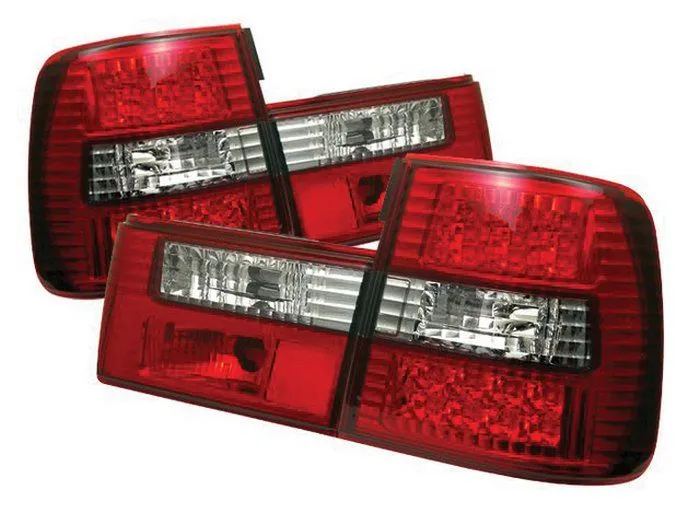 Kristalna LED štop svetla BMW E34  (89-95) - crvena / hrom - PROSET VTT doo