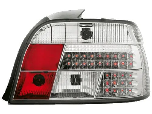 Kristalna LED štop svetla BMW E39 (95-00) - bela / hrom - PROSET VTT doo