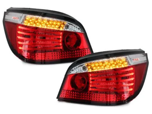 Kristalna LED štop svetla BMW E60 (03-07) -   crvena / hrom - PROSET VTT doo
