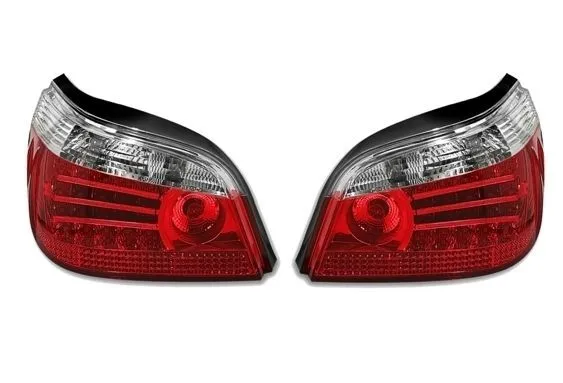 Kristalna LED štop svetla BMW  E60 (03-07) - crvena / hrom - PROSET VTT doo