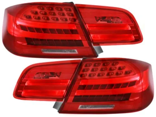 Kristalna LED štop svetla BMW E92 coupe (06-09) - c rvena / hrom - PROSET VTT doo