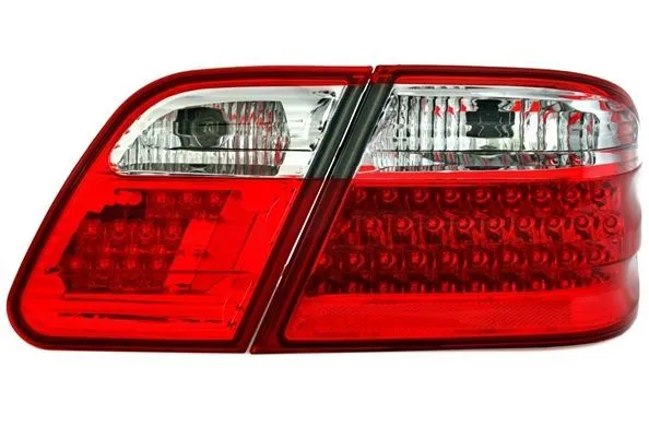 Kristalna LED štop svetla Mercedes W210 E-Class (95-02) - c rvena / hrom - PROSET VTT doo