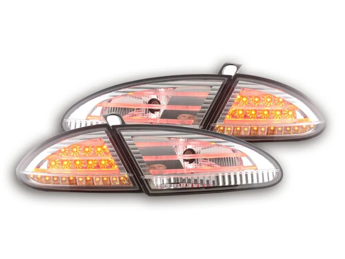 Kristalna LED štop svetla SEAT LEON 1P (05-09) - hrom / bela - PROSET VTT doo