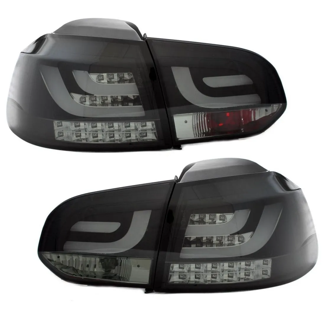 Kristalna LED štop svetla VW GOLF 6 - crna - PROSET VTT doo