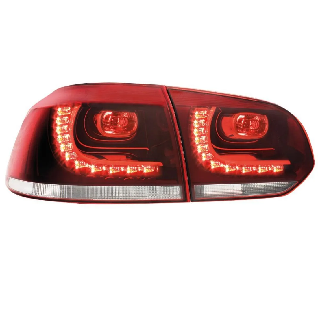 Kristalna LED štop svetla VW GOLF 6 - crvena - PROSET VTT doo